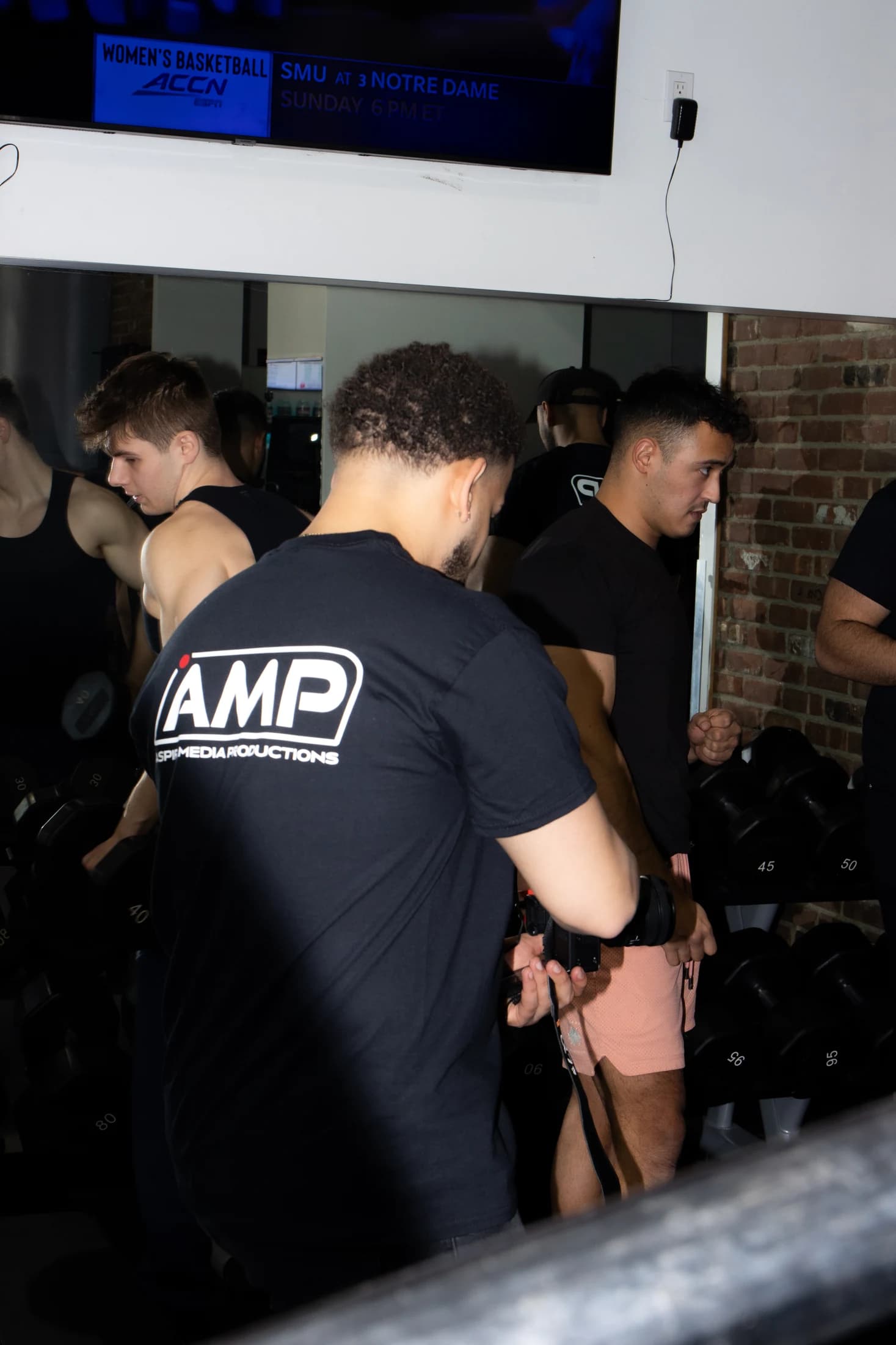 Aspire Media Productions crew filming on location for a New York service business