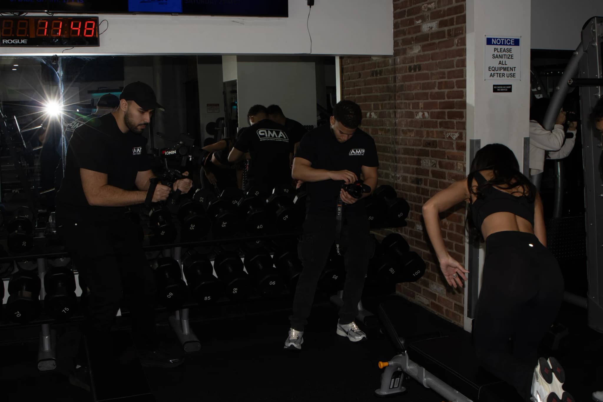 Aspire Media Productions filming ads on location for a New York service business