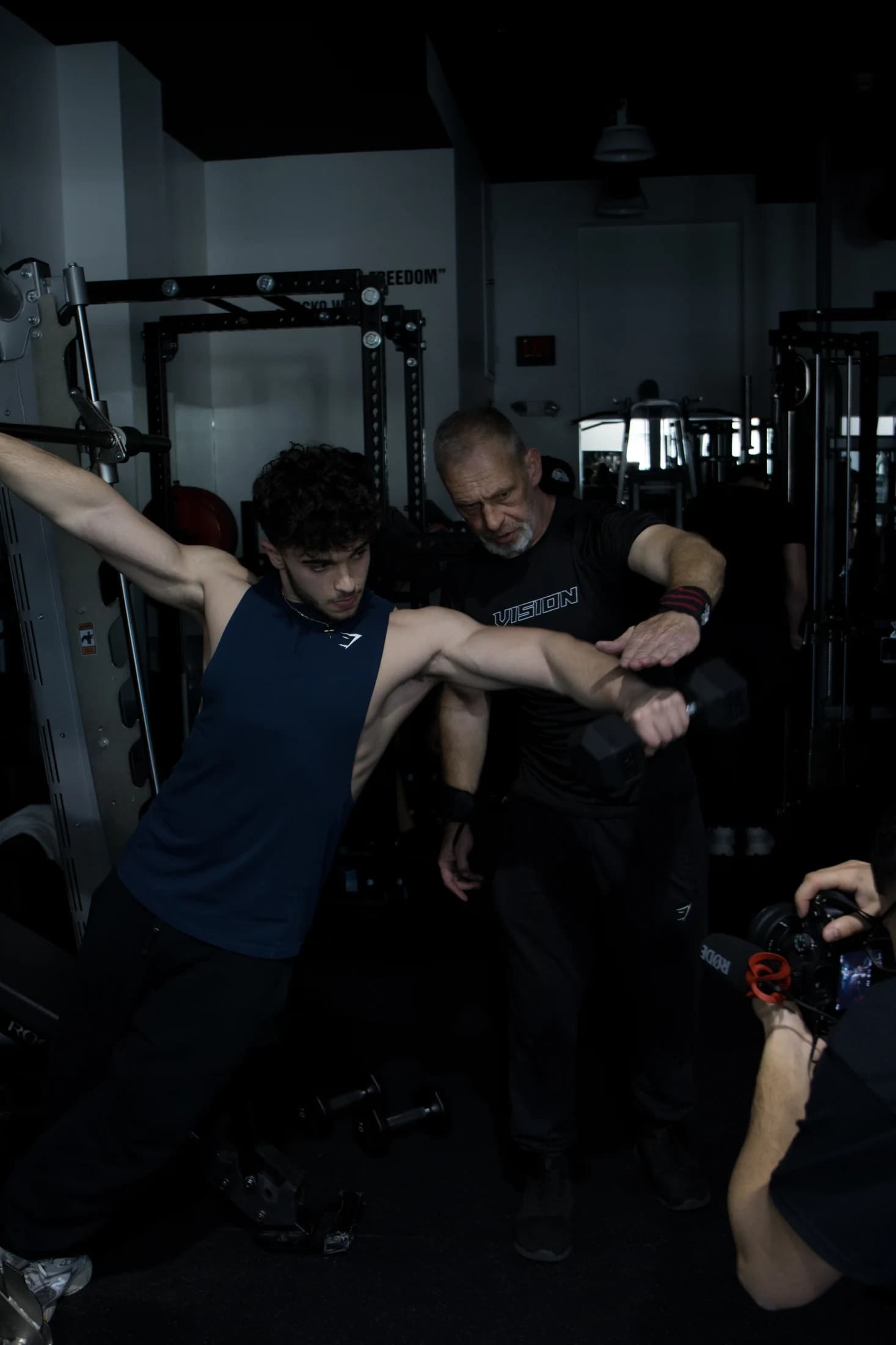Behind-the-scenes video shoot for New York advertising