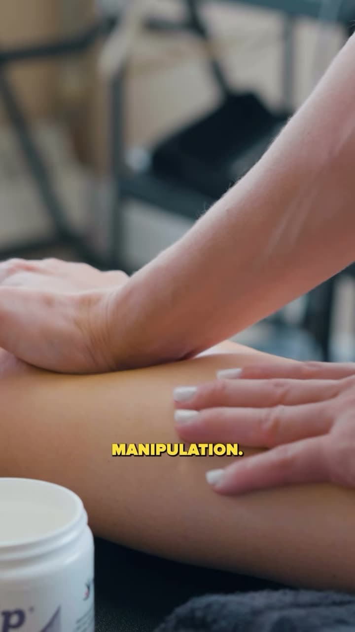 Close-up of hands-on treatment at a Long Beach physical-therapy practice